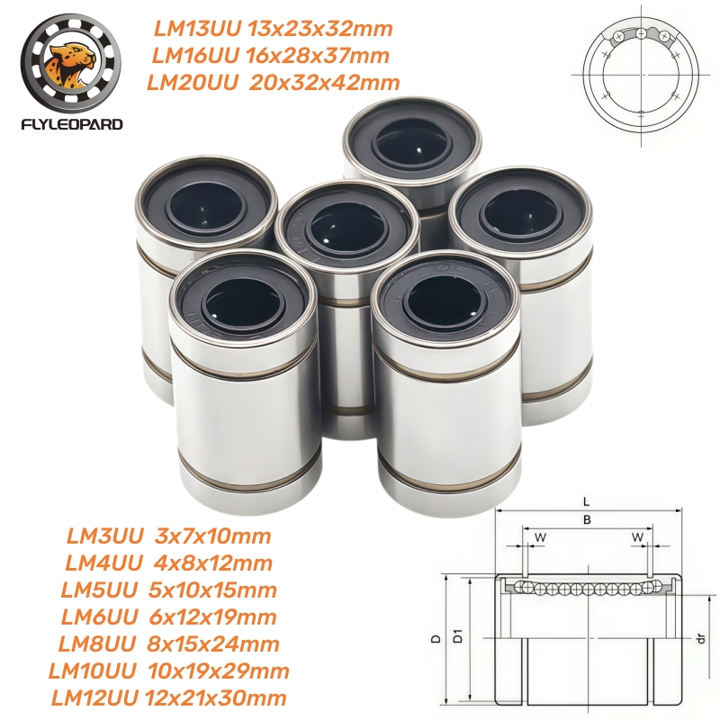 1pcs LM3UU LM4UU LM6UU LM8UU L - Lm8Uu Bearing ulasan dan harga