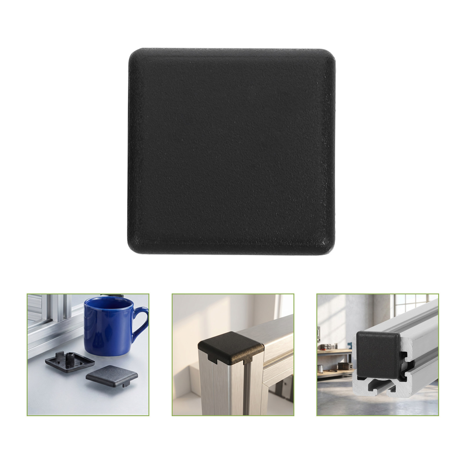 10Pcs Black Plastic European A - Aluminium Extrusion ulasan dan harga