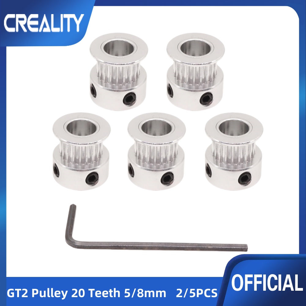 2/5 PCS GT2 Pulley 20 Teeth 5m - Aluminium Profile 2020 ulasan dan harga