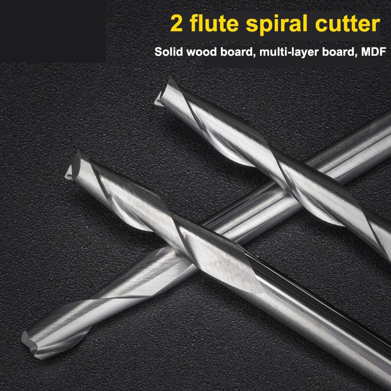 10pcs 3.175 1/8 Shank 2 Flutes - End Mill Set ulasan dan harga