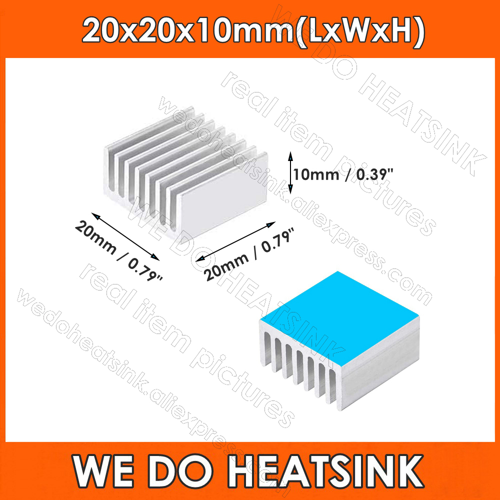 20x20x10mm Silver Square Therm - Aluminium Extrusion ulasan dan harga