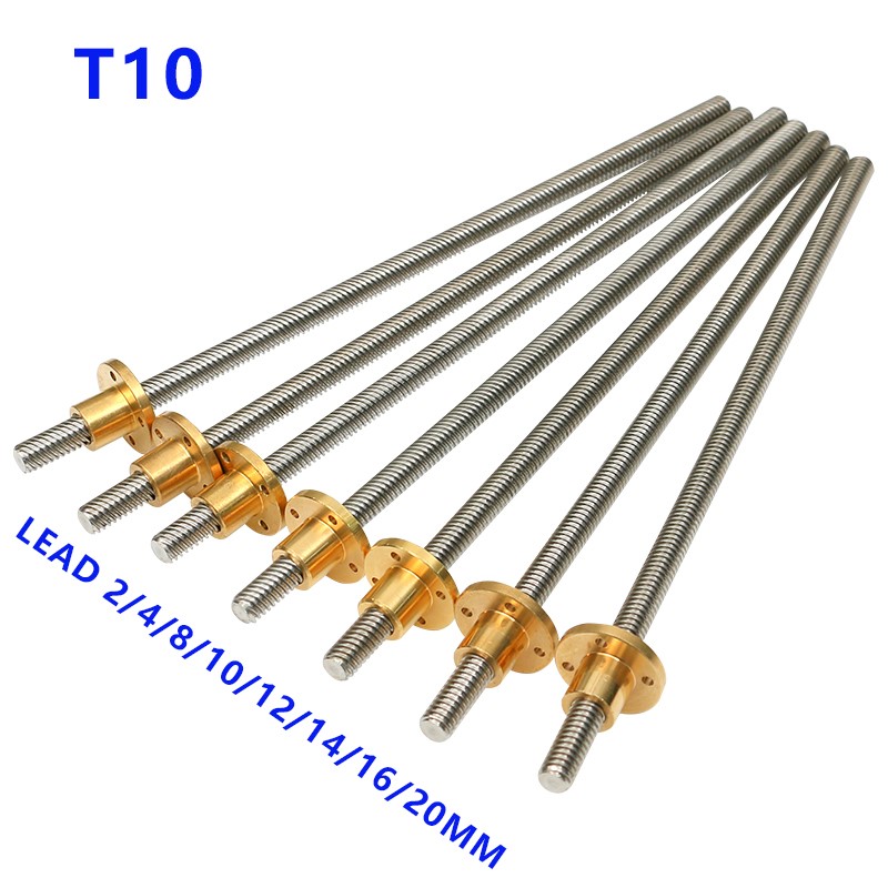 304 stainless steel T10 10mm L - Lead Screw 8Mm ulasan dan harga
