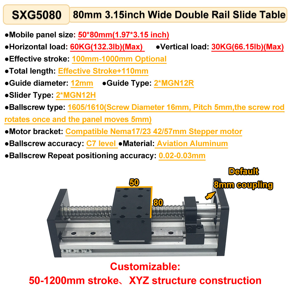 CNC Ball Screw Sliding Table L - Linear Rail ulasan dan harga