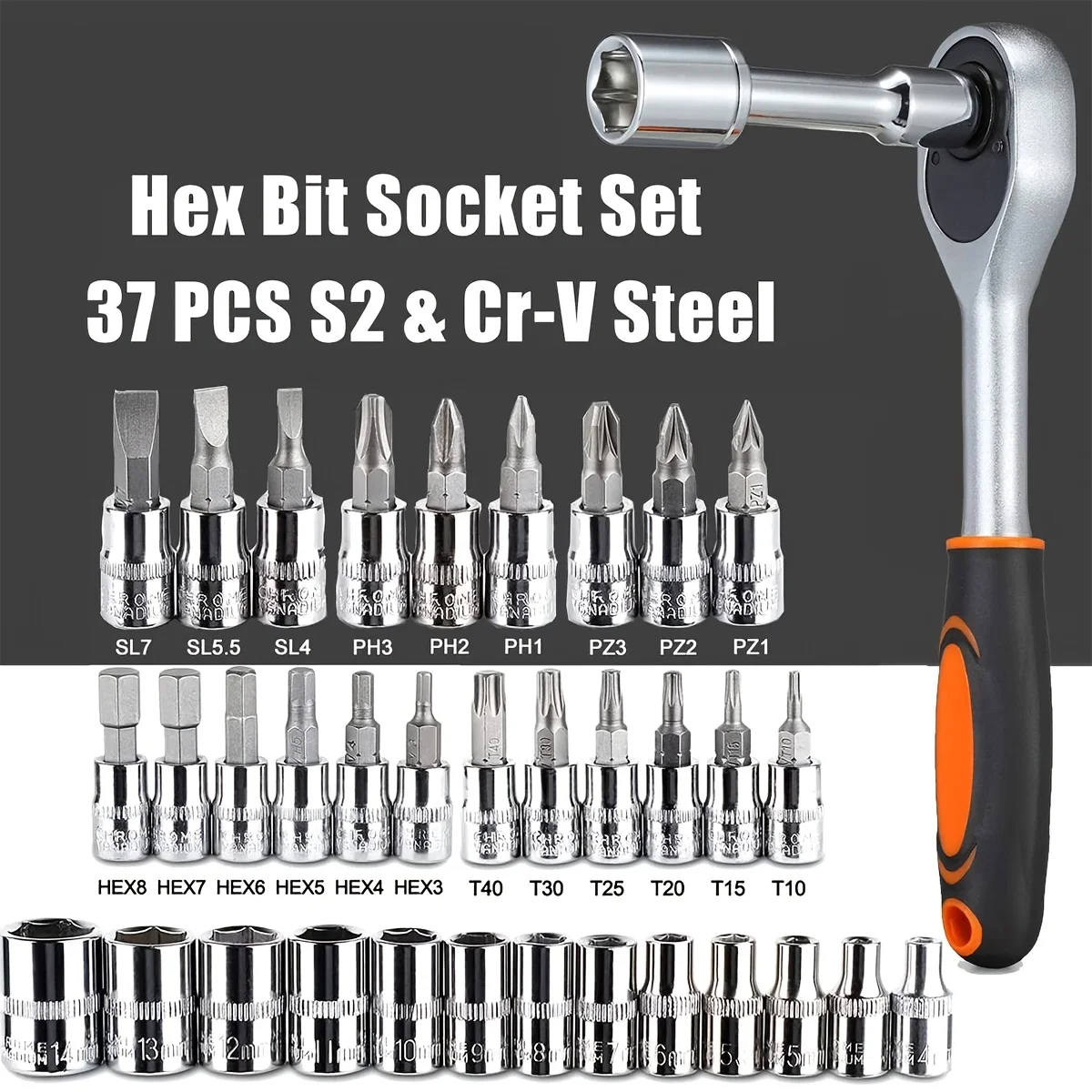 46pc Drive Socket Set 1/4 inch - Cnc Bits ulasan dan harga