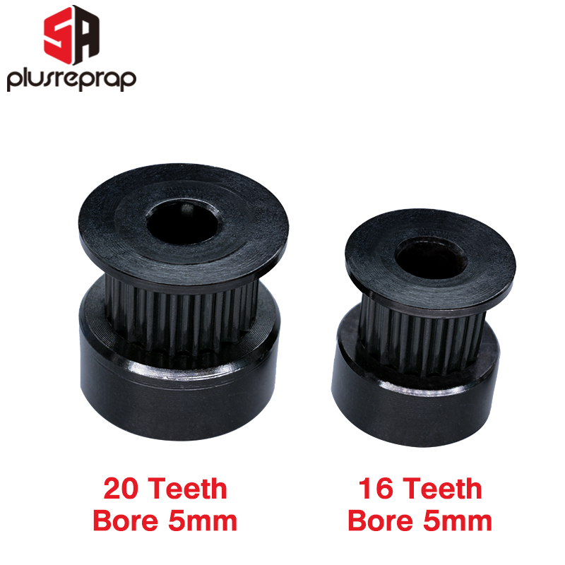 2/5 PCS GT2 16/20 Teeth Black  - Gt2 Pulley ulasan dan harga