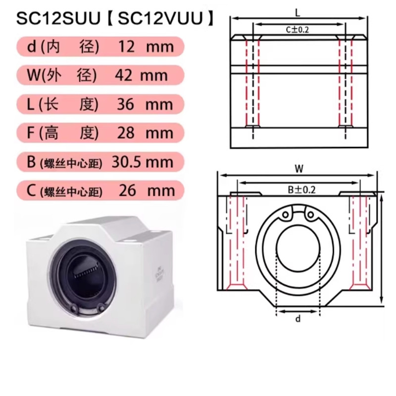 1PC SCS6UU SCS8UU SCS10UU SCS1 - Linear Rod 8Mm ulasan dan harga