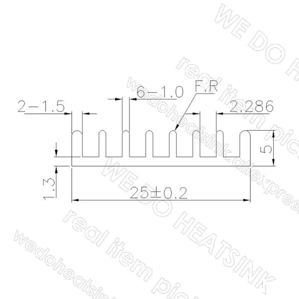 WE DO HEATSINK 25x25x5mm Witho - Aluminium Extrusion ulasan dan harga