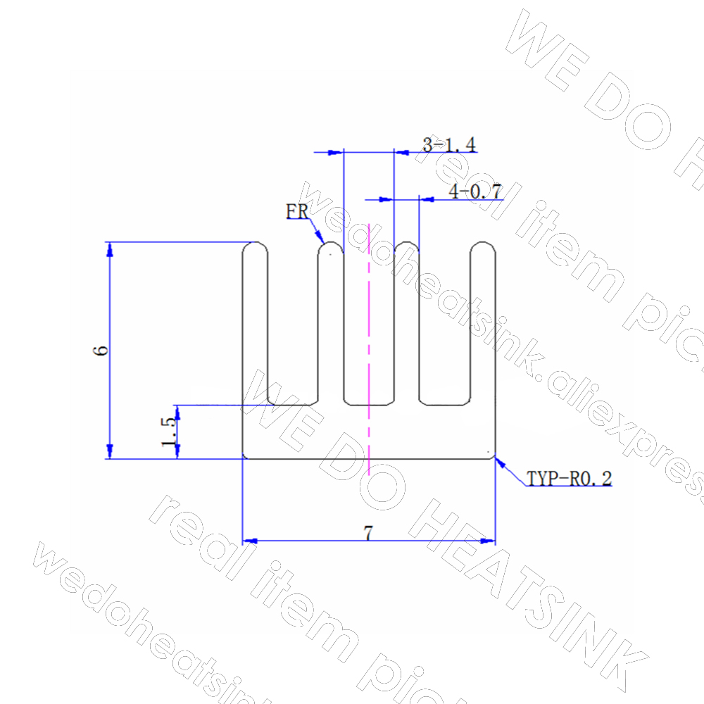 WE DO HEATSINK 50pcs/lot Tiny  - Aluminium Extrusion ulasan dan harga