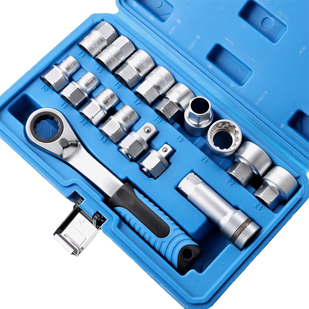 17PCS 12 Point Drive Ratchetin - Cnc Bits ulasan dan harga